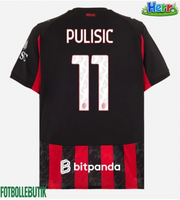 AC Milan Christian Pulisic #11 Hemmatröja 2025-26 Kortärmad